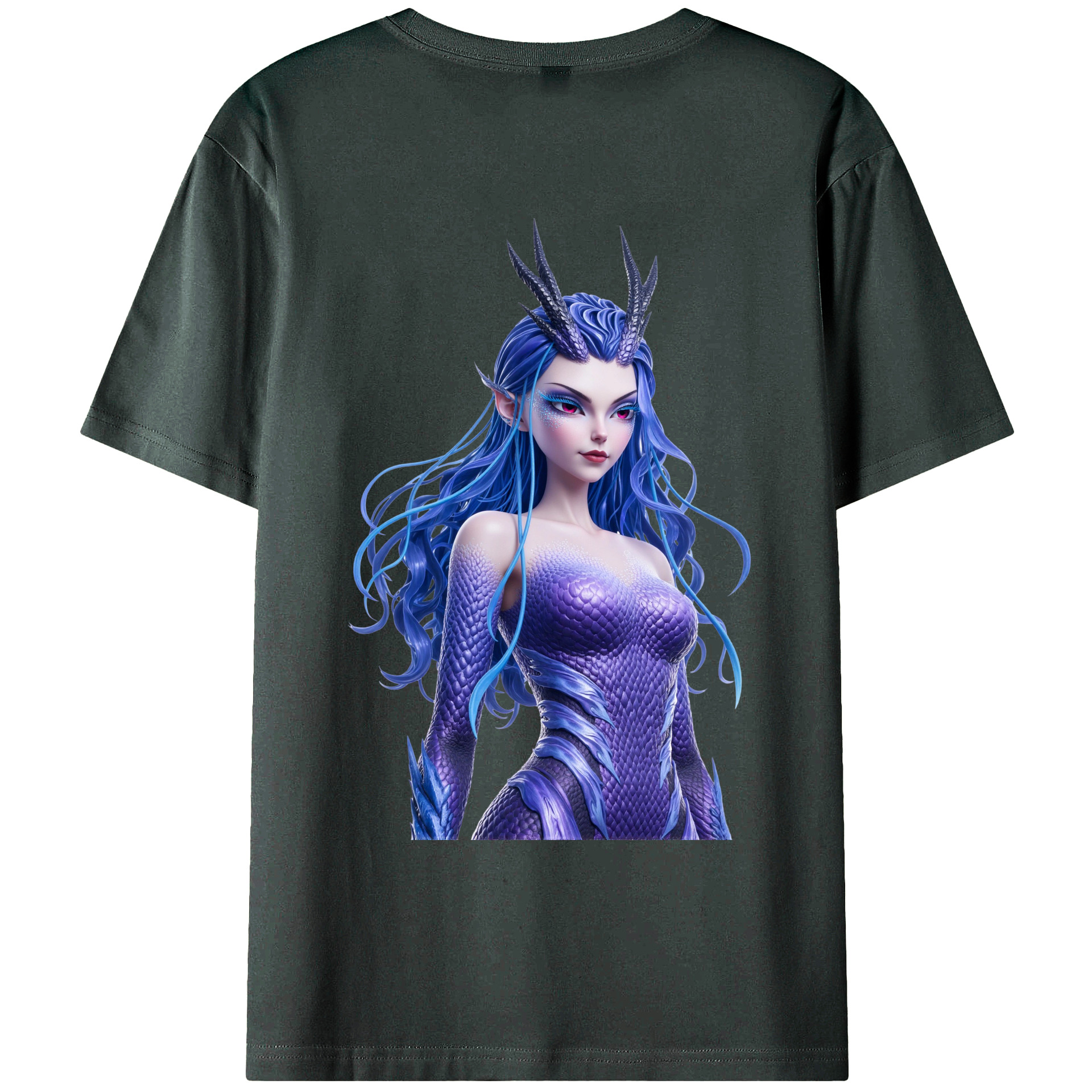 （画像用） Ne Zha 2 ナタ 魔童の大暴れ 綿100％ メンズ半袖Tシャツ（バックプリント） 通気性